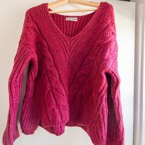 Anthropologie Cable Knit Sweater Size M